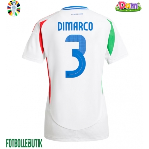 Italien Federico Dimarco #3 Bortatröja Kvinnor EM 2024 Kortärmad